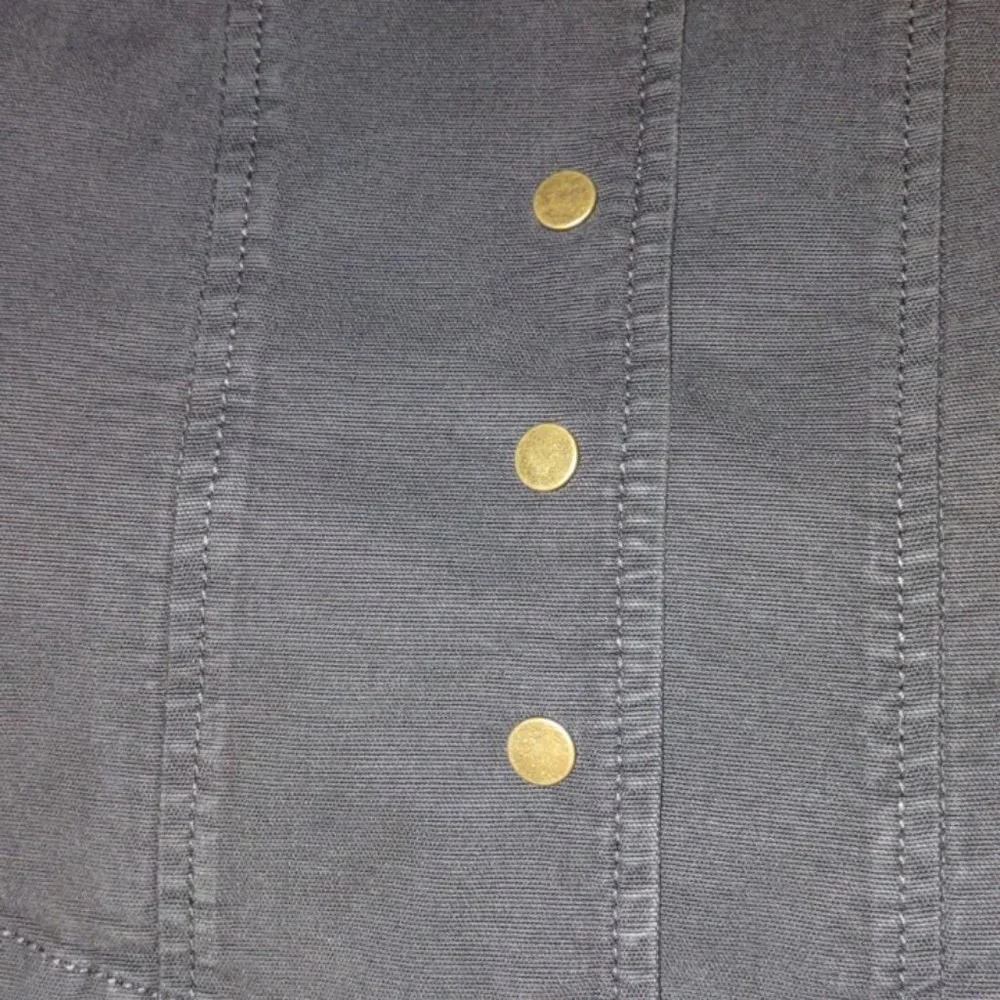 ANTHROPOLOGIE Structured Button Front Blazer Olive Green NWT - Size 12 - Picture 16 of 16